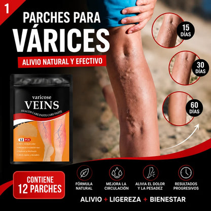 Parches Naturales para Varices y para las Piernas Cansadas - VeinPatch™