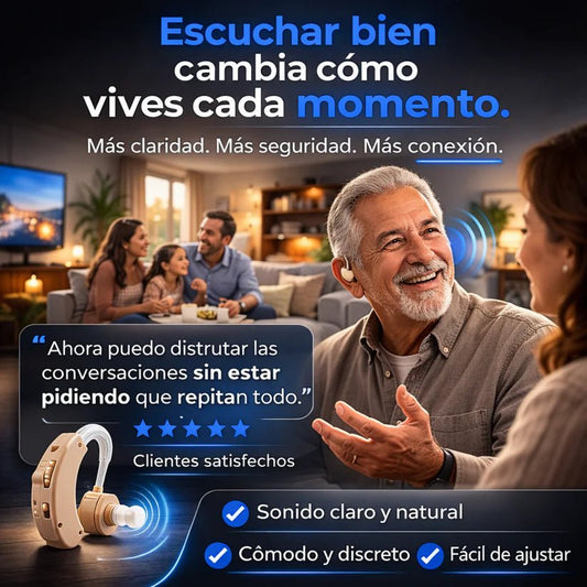 Amplificador de Sonido 🔊 Recupera la Claridad Auditiva + Envío Gratis - Tienda Ravenza