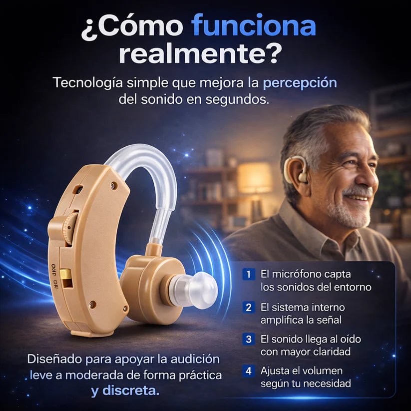 Amplificador de Sonido 🔊 Recupera la Claridad Auditiva + Envío Gratis - Tienda Ravenza