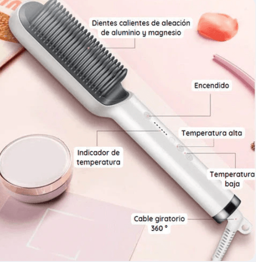 CEPILLO ALISADOR Beauty Max® 2 en 1 - Cabello Perfecto en Segundos - Tienda Ravenza