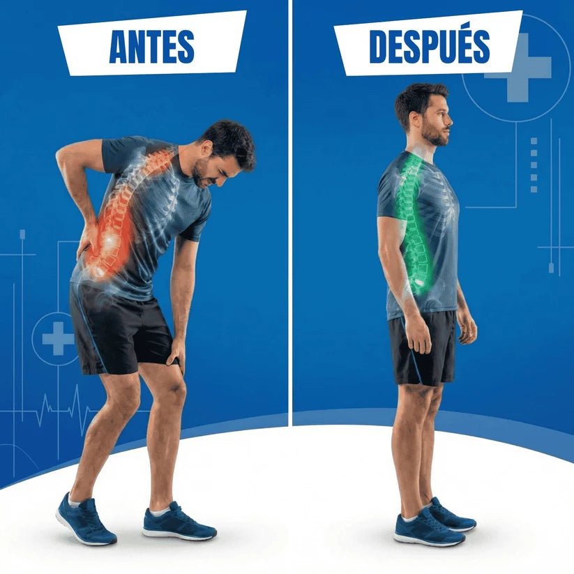 Corrector de Postura Ajustable OrthoMax® - Ayuda a Mejorar la Postura y Aliviar la Tensión en Espalda y Hombros - Tienda Ravenza