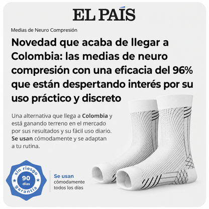 Medias de Neuro Compresión - Alivio Instantáneo De Pies Hinchados y Adoloridos (Par) - Tienda Ravenza