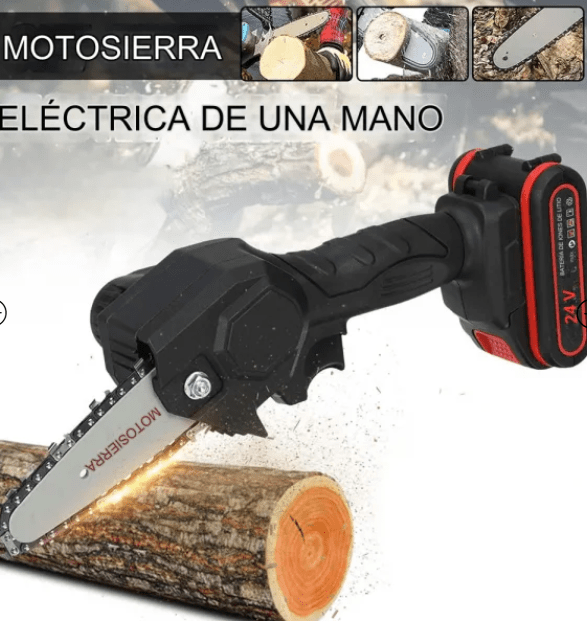 Mini Motosierra Portátil Ergonómica Recargable de 24v - Tienda Ravenza