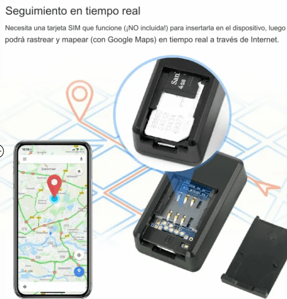 Mini rastreador GPS localizador GF07 - Tienda Ravenza
