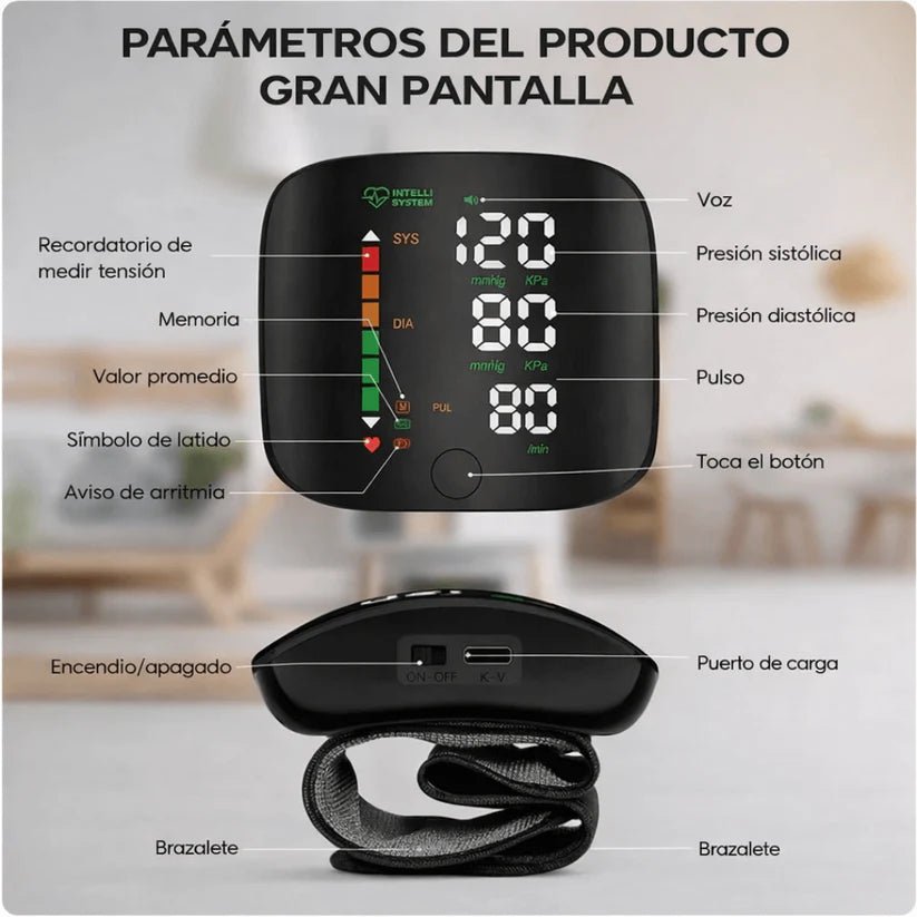 Monitor de Salud Cardiovascular - Tienda Ravenza