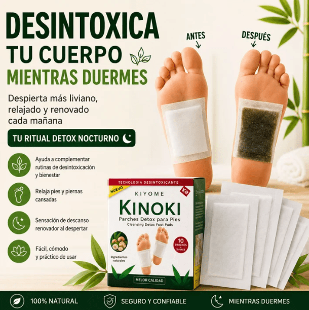 Parches Kinoki desintoxicantes - Despierta más liviano y renovado cada mañana - Tienda Ravenza